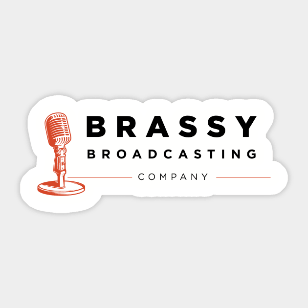 Brassy Broadcasting Co Logo Sticker by BrassyBroadJen